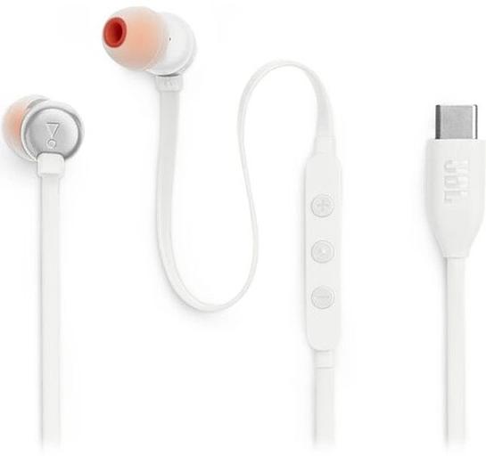 Гарнитура внутриканальные JBL Tune 310 белый проводные в ушной раковине (JBLT310CWHT) фото 5