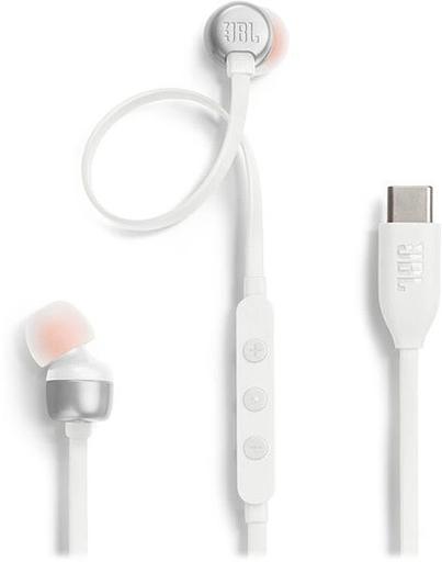 Гарнитура внутриканальные JBL Tune 310 белый проводные в ушной раковине (JBLT310CWHT) фото 6