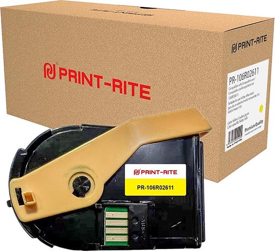 Картридж лазерный Print-Rite TFXAFYYPRA PR-106R02611 106R02611 желтый набор двойная упак. (9000стр.) для Xerox Phaser 7100 фото 1