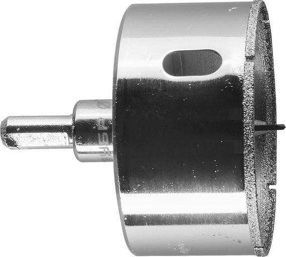 Коронка Зубр 29850-60 по каф/стекл Д=60мм (1пред.) для шуруповертов/дрелей фото 1