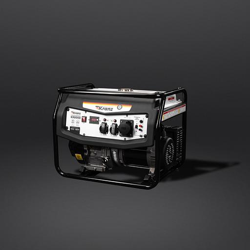 Kranz KR-16-1137 Генератор бензиновый KR8000, 8кВт, 230В, 25л, ручной старт фото 3