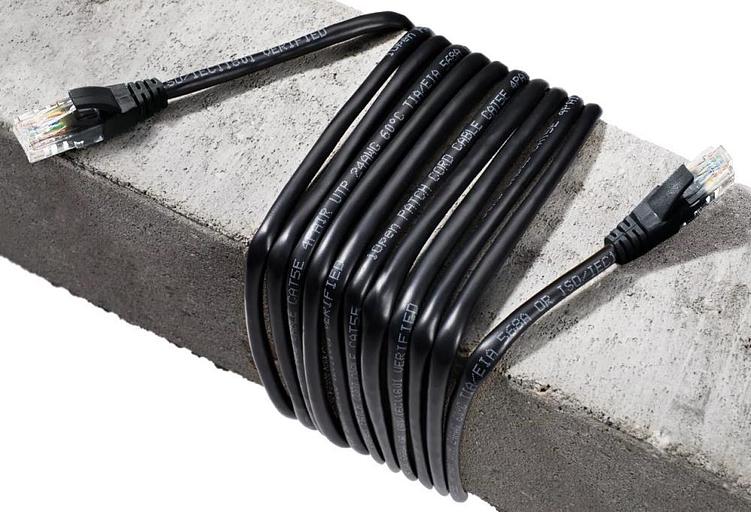 Кабель PATCH CAT5E UTP 1.5M ANP511_1.5M_BK BLACK AOPEN фото 1