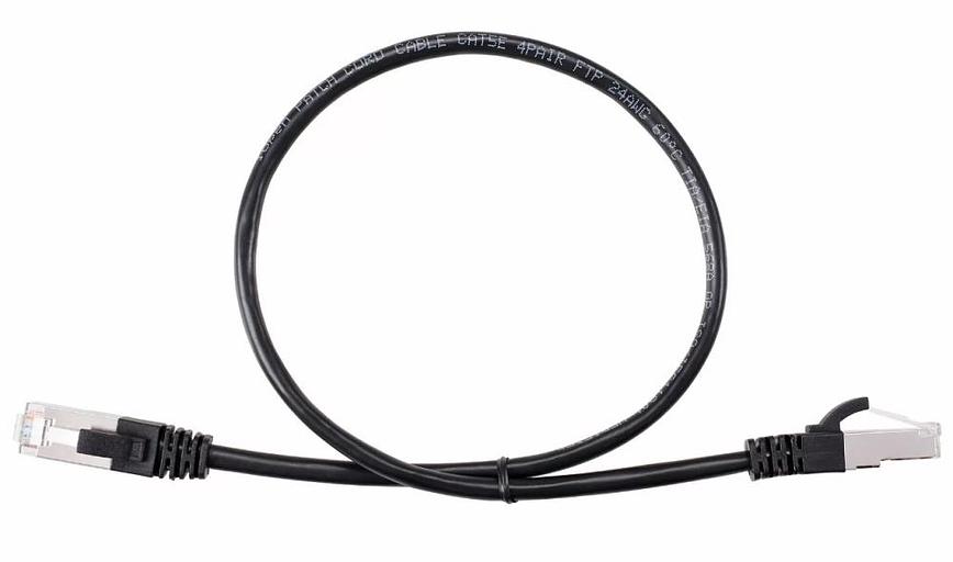 Кабель PATCH CAT5E FTP 0.5M ANP522B-BK-0.5M BLACK AOPEN фото 1