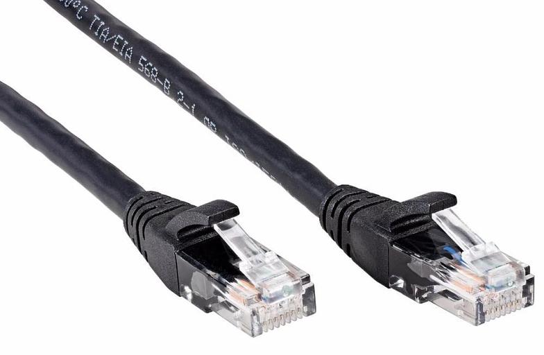Кабель PATCH CAT6E UTP 10M ANP612B-BK-10M BLACK AOPEN фото 2