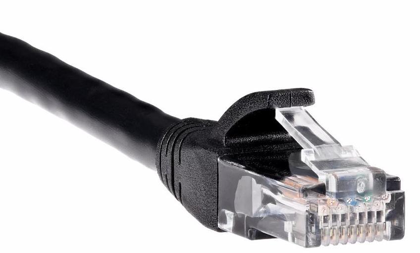 Кабель PATCH CAT6E UTP 1M ANP612B-BK-1M BLACK AOPEN фото 1