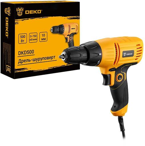 Дрель-шуруповерт Deko DKD500 патрон:быстрозажимной (083-1002) фото 2