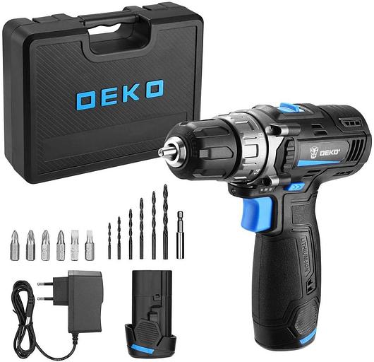 Дрель-шуруповерт Deko DKCD12V PRO аккум. патрон:быстрозажимной (кейс в комплекте) (083-1007) фото 2