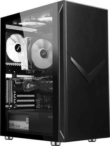 Корпус Accord 3501 черный без БП ATX 2xUSB2.0 1xUSB3.0 1xUSB3.1 audio bott PSU фото 5