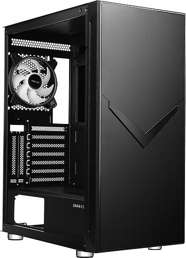 Корпус Accord 3501 черный без БП ATX 2xUSB2.0 1xUSB3.0 1xUSB3.1 audio bott PSU фото 6