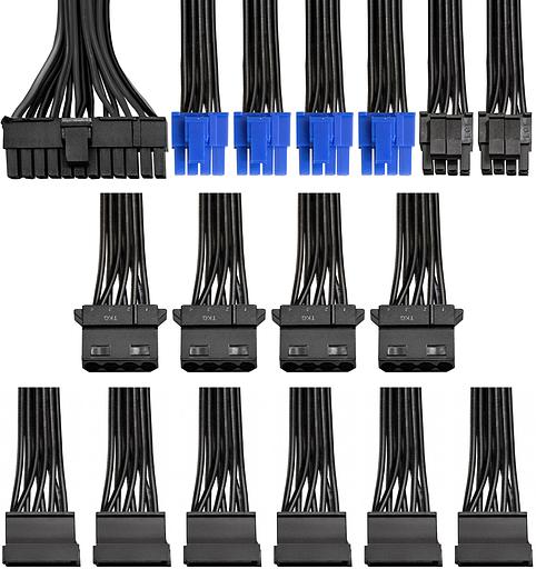 Блок питания Exegate ATX 600W 600PPX 80+ (20+4pin) APFC 140mm fan 6xSATA Cab Manag фото 5