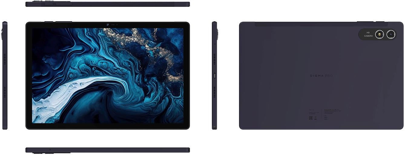 Планшет Digma Pro HIT 18 T616 (2.0) 8C RAM8Gb ROM256Gb 10.5" In-Cell 1920x1200 3G 4G Android 13 фиолетовый 13Mpix 5Mpix BT WiFi 512Gb 7000mAh 5hr фото 3