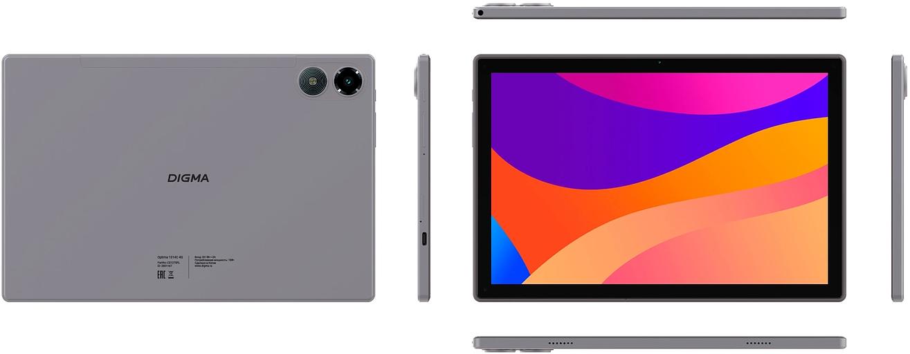 Планшет Digma CITI 1314C 4G SC9863A1 (1.6) 8C RAM3Gb ROM32Gb 10.1" IPS 1280x800 3G 4G Android 13 серый 5Mpix 2Mpix BT GPS WiFi Touch microSD 128Gb 6000mAh фото 3