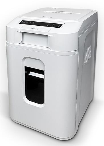 Шредер Heleos АП37-5 белый/белый с автоподачей (секр.P-5) фрагменты 220лист. 37лтр. скрепки скобы пл.карты фото 1