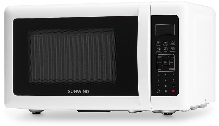 Микроволновая Печь SunWind SUN-MW005 20л. 700Вт белый/черный фото 1
