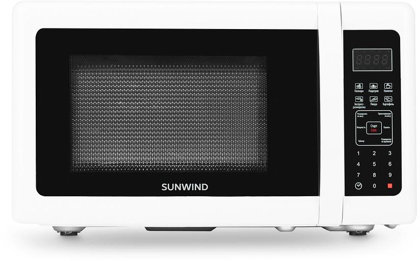 Микроволновая Печь SunWind SUN-MW005 20л. 700Вт белый/черный фото 2