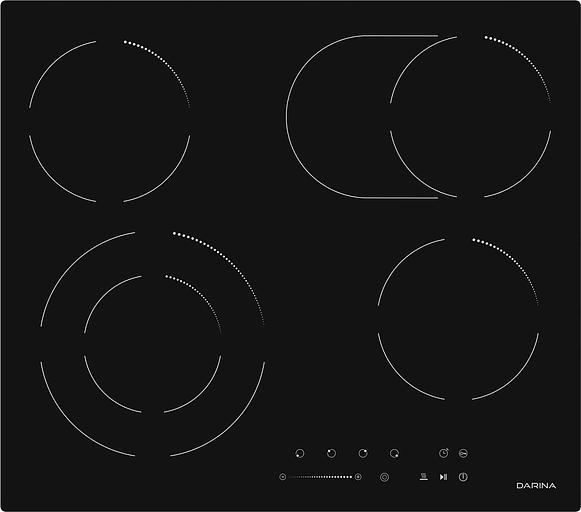 Варочная поверхность Darina 6Р Е 328 B черный фото 1