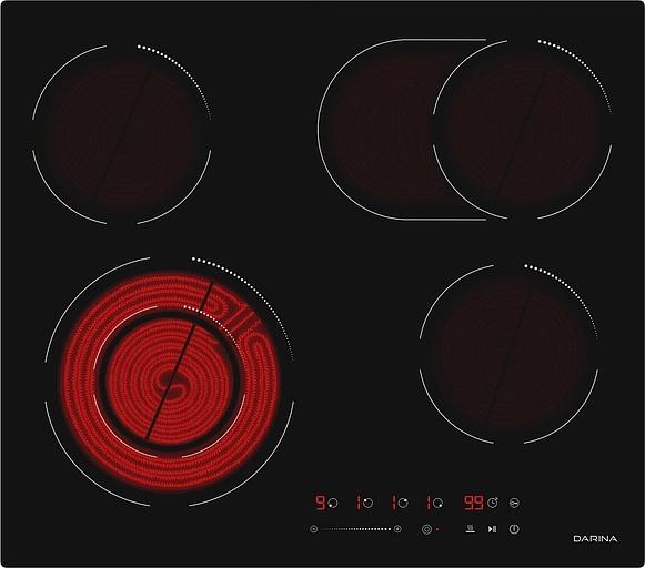 Варочная поверхность Darina 6Р Е 328 B черный фото 5