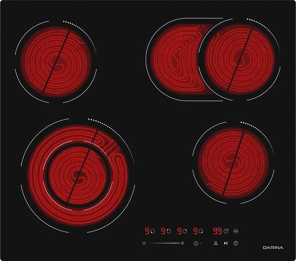 Варочная поверхность Darina 6Р Е 328 B черный фото 6