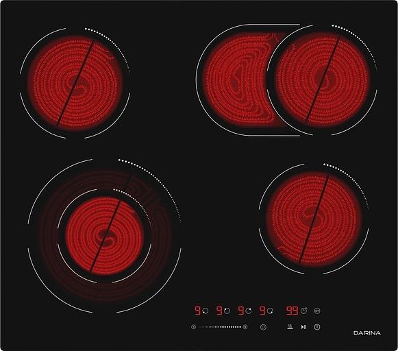 Варочная поверхность Darina 6Р Е 328 B черный фото 7