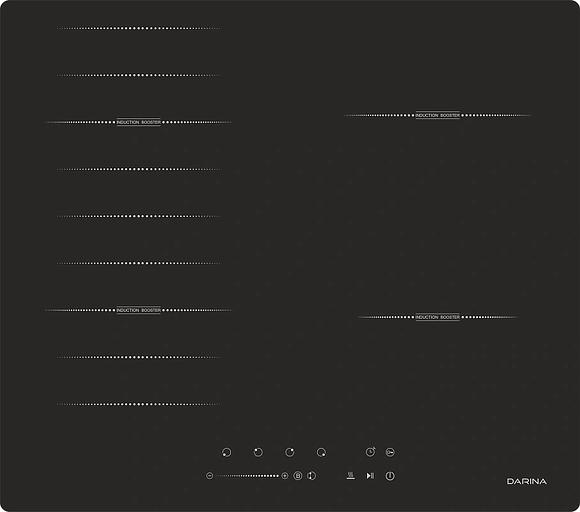 Индукционная варочная поверхность Darina 6Р9 ЕI 304 B черный фото 1