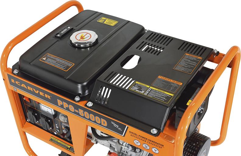 Генератор Carver PPG - 5000D 6кВт фото 3