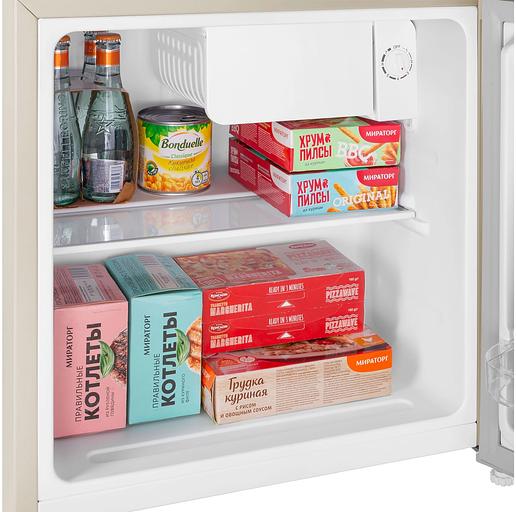 Холодильник Maunfeld MFF50BG 1-нокамерн. бежевый мат. фото 7