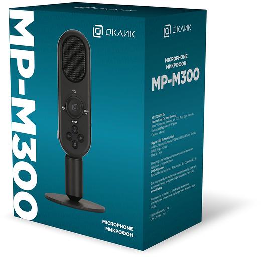 Микрофон проводной Оклик MP-M300 1.5м черный фото 2