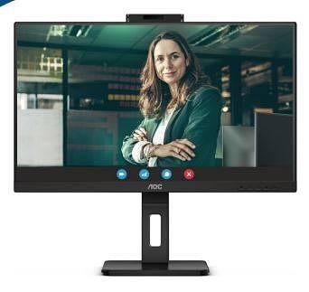 Монитор AOC 27" Pro Q27P3QW черный IPS LED 16:9 HDMI M/M Cam матовая HAS Piv 1000:1 350cd 178гр/178гр 2560x1440 75Hz DP QHD USB 6.6кг фото 1