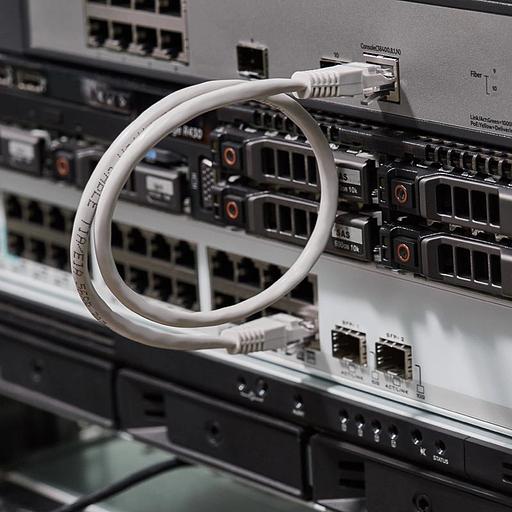 Патч-корд Rexant 18-1001 U/UTP не экранированный RJ-45 вил.-вилка RJ-45 кат.5E 0.5м серый ПВХ фото 5