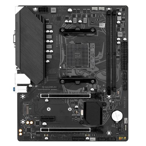 Материнская плата MAXSUN MS-Terminator B550M, AM4, B550, 2*DDR4, 4*SATA 3.0, M.2, 2*USB 3.2, 4*USB 2.0, 1*PCIE 16, 1*PCIE 4, 1*PCIE 1, HDMI+VGA, mATX (MS-Terminator B550M) фото 1