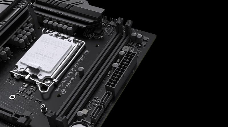 Материнская плата MAXSUN MS-Challenger B760M D5, LGA1700, B760, 2*DDR5, 3*SATA3, 3*M.2, 2*USB 3.2, 6*USB 2.0, 1*PCIEx16, 1*PCIEx1, VGA+HDMI, mATX (MS-Challenger B760M D5) фото 5