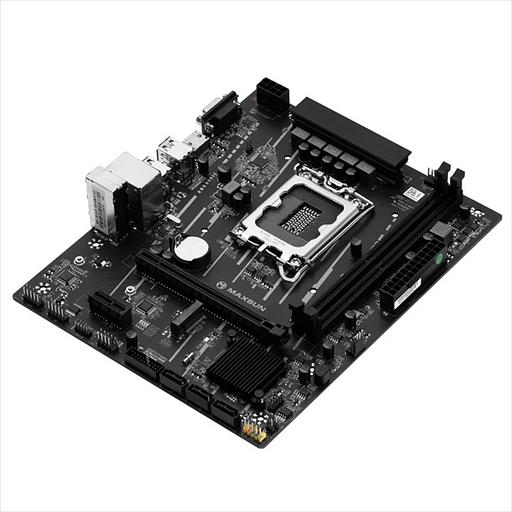 Материнская плата MAXSUN MS-Challenger H610M-D, LGA1700, H610, 2*DDR4, 3*SATA3, M.2, 2*USB 3.2, 4*USB 2.0, 1*PCIEx16, 1*PCIEx1, VGA+HDMI, mATX (MS-Challenger H610M-D) фото 4