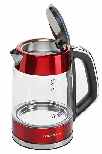 Чайник GLASS K20ES-2001 1.7L RED THOMSON фото 2