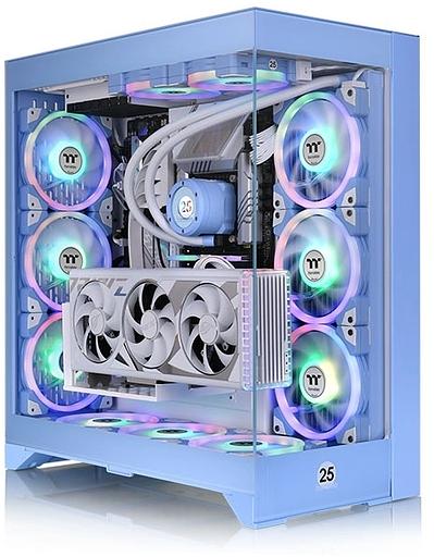 Корпус Thermaltake CTE E660MX Hydrangea голубой без БП E-ATX 11x120mm 4x140mm 2xUSB3.0 audio bott PSU фото 1