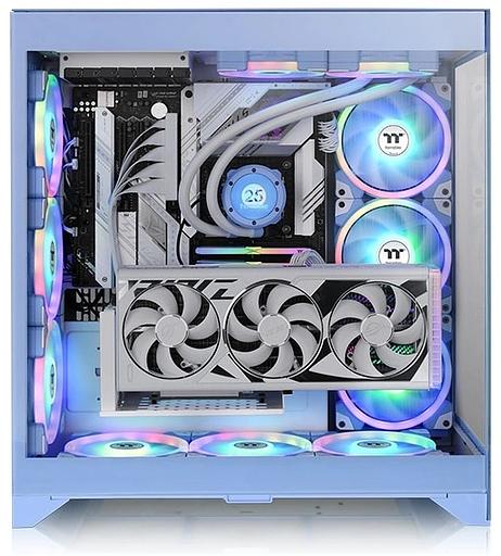 Корпус Thermaltake CTE E660MX Hydrangea голубой без БП E-ATX 11x120mm 4x140mm 2xUSB3.0 audio bott PSU фото 2