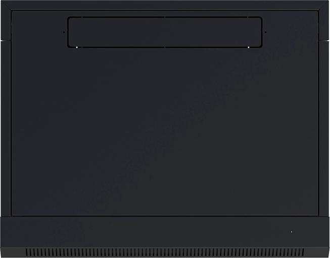 Шкаф коммутационный NTSS (NTSS-W9U6060GS-BL) настенный 9U 570x600мм пер.дв.стекл 60кг черный 22кг фото 5