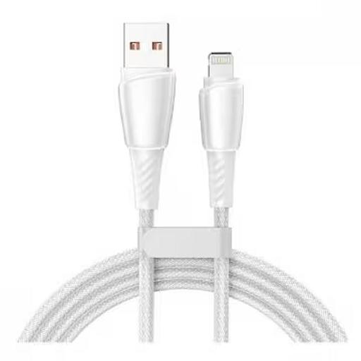 Rexant (18-7061) Кабель USB-A – Lightning для Apple, 2,4А, 1м, в белой нейлоновой оплетке фото 1