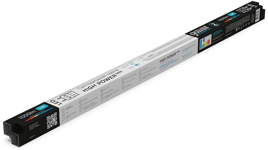 Лампа светодиодная Gauss Elementary 93022 12Вт цок.:G13 трубка 180B св.свеч.бел.нейт. (упак.:10шт) фото 3