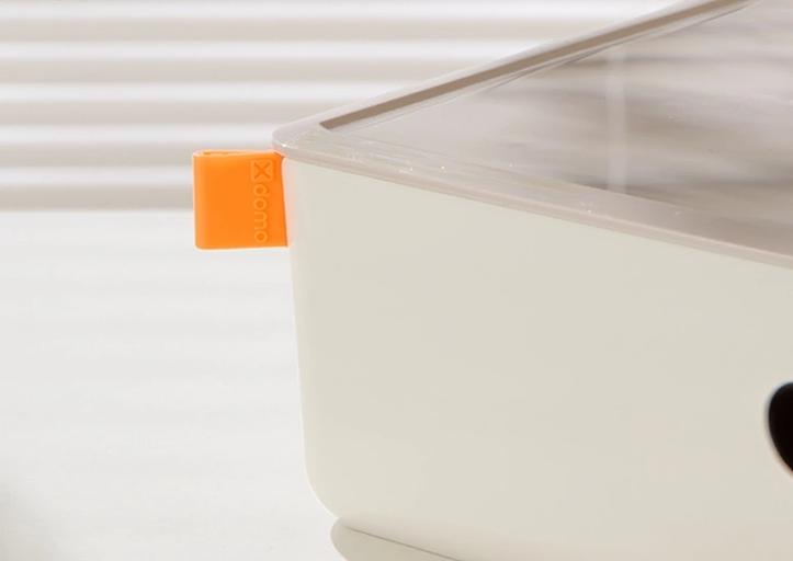 Короб для хранения Deli XDM31grey 1 выдвижной ящик 250x220x125мм серый пластик фото 3