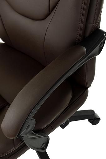 Кресло руководителя Бюрократ CH-868N-F коричневый эко.кожа крестов. пластик подст.для ног фото 7