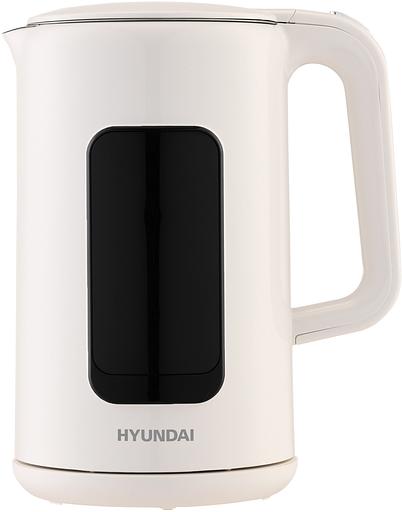Чайник электрический Hyundai HYK-S4606 1.7л. 2200Вт кремовый корпус: металл фото 2