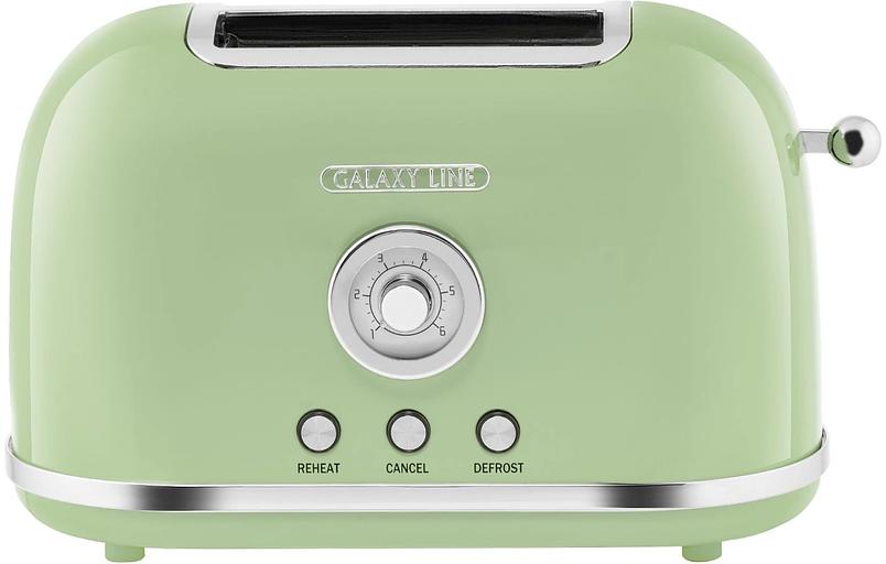 Тостер Galaxy Line GL 2911 900Вт оливковый фото 1