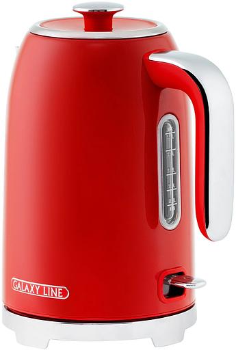 Чайник электрический Galaxy Line GL 0349 1.7л. 2200Вт красный корпус: нерж.сталь (ГЛ0349Л) фото 3