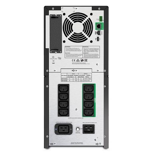 Источник бесперебойного питания APC Smart-UPS 3000VA/2700W, Line-Interactive, LCD, Out: 220-240V 8xC13 (4-Switched) 1xC19, SmartSlot, EPO, HS User Replaceable Bat, Black, 1 year warranty (REP: SMT3000I) (SMT3000IC) фото 2