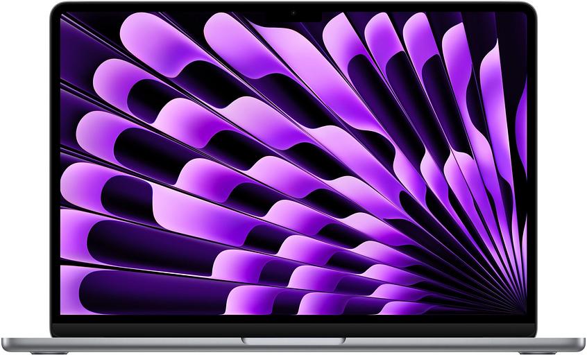 Ноутбук Apple MacBook Air A3113 M3 8 core 16Gb SSD256Gb/10 core GPU 13.6" Liquid Retina (2560x1664) Mac OS grey space WiFi BT Cam (Z1B6001SE) фото 1