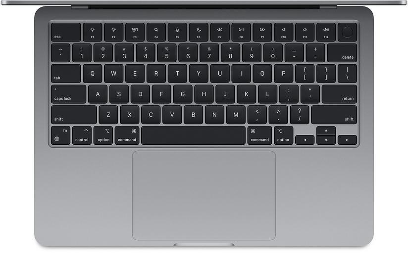 Ноутбук Apple MacBook Air A3113 M3 8 core 16Gb SSD256Gb/10 core GPU 13.6" Liquid Retina (2560x1664) Mac OS grey space WiFi BT Cam (Z1B6001SE) фото 2