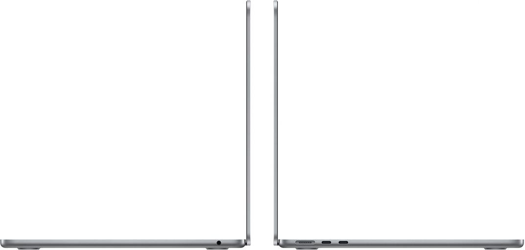 Ноутбук Apple MacBook Air A3113 M3 8 core 16Gb SSD256Gb/10 core GPU 13.6" Liquid Retina (2560x1664) Mac OS grey space WiFi BT Cam (Z1B6001SE) фото 3