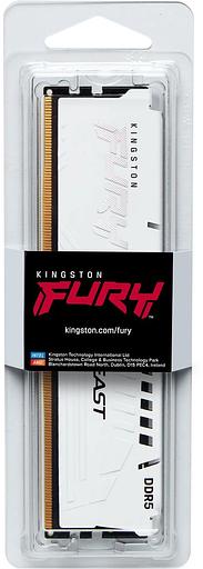 Память DDR5 32GB 6000MHz Kingston KF560C36BWE-32 Fury Beast White Expo RTL PC5-48000 CL36 DIMM 288-pin 1.35В dual rank Ret фото 3
