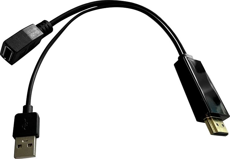 Переходник Buro HDMI (m)/DisplayPort (f) белый (BU-HDMI(M)-DP(F)) фото 1