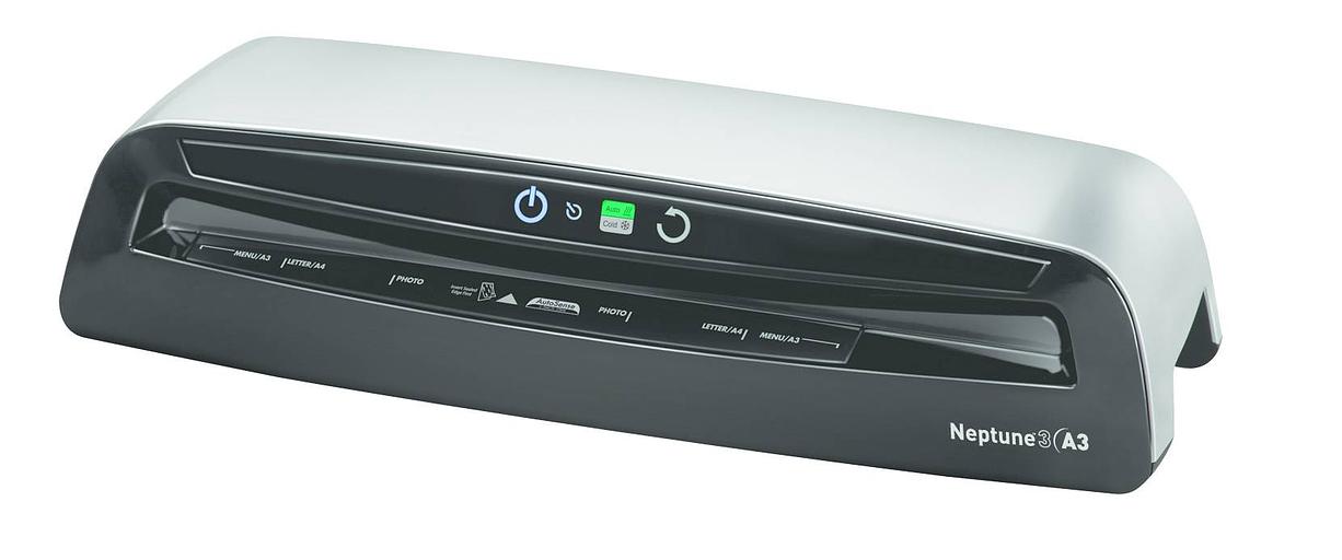 Ламинатор Fellowes® NEPTUNE 3 A3, (75-175 мкм), 60 см/мин., 4 вала, AutoSense (+ холодное ламинирование), HeatGuard™ фото 1